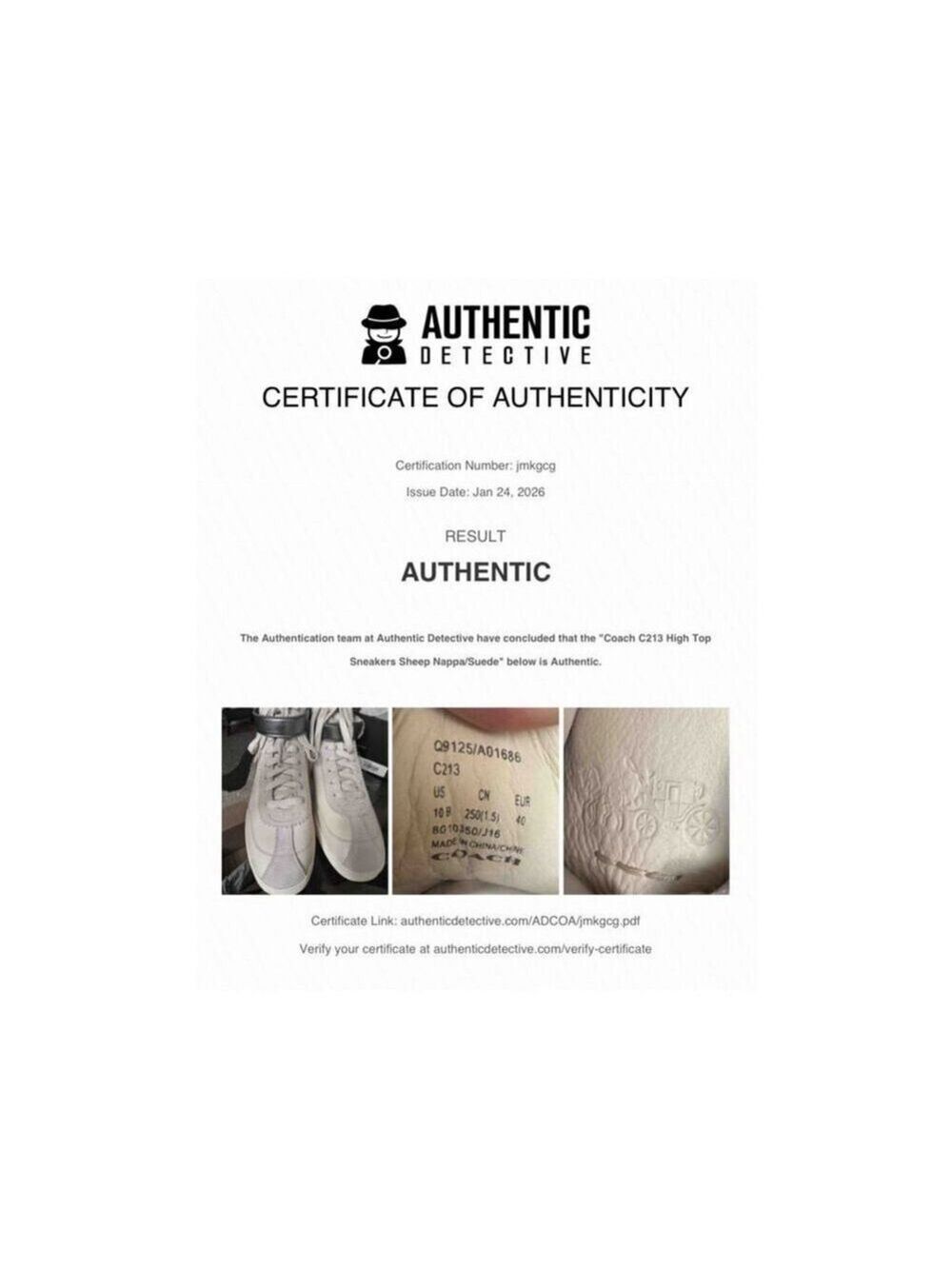 Coach C213 High Top Sneaker - Picture 12 of 13